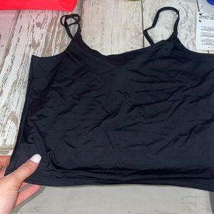 Black southern athletica cropped tank